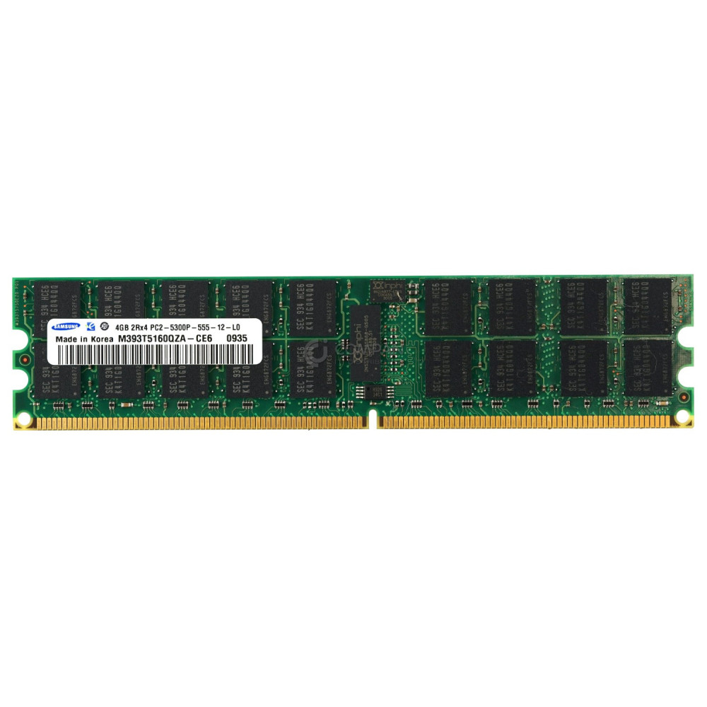 M393T5160QZA-CE6 SAMSUNG MEMORY 4GB 2RX4 PC2 5300P DDR2 -